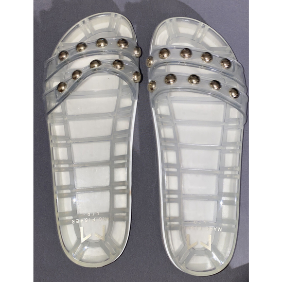 New Marc Fisher Trent Jelly Platform slide sandals size 11M white/clear MSRP $89 - Picture 4 of 4